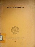 What Buddhism is 