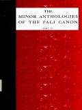 The Minor Anthologies of the Pali Canon Part IV