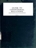 Guide To Conditional Relations    Part I
