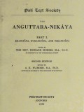 The Anguttara- Nikaya Part.I (Ekaka-Nipata, Duka-Nipata, and Tika Nipata)